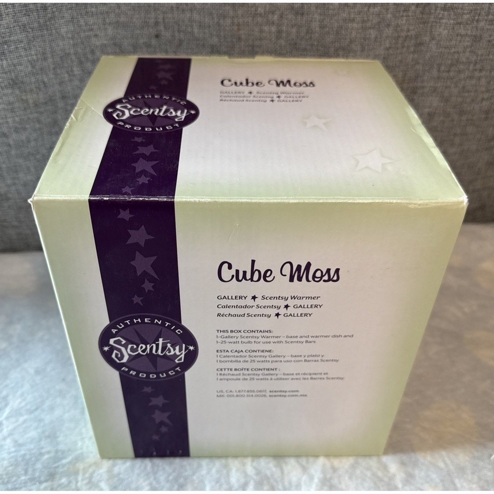 NEW Scentsy CUBE MOSS Wax Warmer Moss Green 1100-23215‎